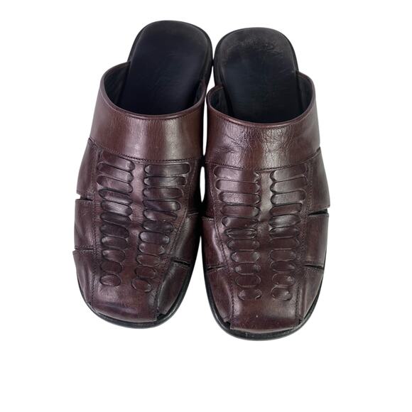 Tommy Bahama Sandals Mens Size 8 Brown Leather  Fisherman made in Italy main image 6